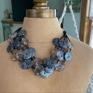 DRAPERS and Damon Mixed Multi Row  Necklace